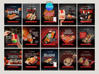 120 Foods  Instagram Templates – Editable Canva Template – Instant Download