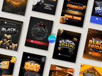 [FREE SAMPLE] Black Friday Instagram Templates – Editable Canva Template – Instant Download