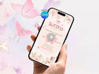 Enchanted Floral Birthday Invitation – Editable Canva Template – Share video mp4 – Instant Download