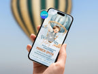 Boy In The Balloon Birthday Invitation – Editable Canva Template – Share video mp4 – Instant Download