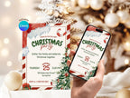Family Christmas Party Invitation – Editable Canva Template – Share or Printable 5x7 – Instant Download