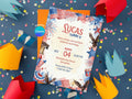 4th Of July Birthday Invitation – Editable Canva Template – Share or Printable 5x7 – Instant Download