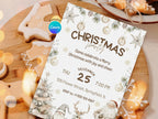 Festive Christmas Party Invitation – Editable Canva Template – Share or Printable 5x7 – Instant Download
