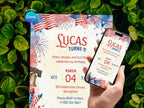 4th Of July Birthday Invitation – Editable Canva Template – Share or Printable 5x7 – Instant Download
