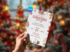 Christmas Eve Party Invitation – Editable Canva Template – Share or Printable 5x7 – Instant Download