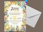 Cockatiel Watercolor Birthday Invitation – Editable Canva Template – Share or Printable 5x7 – Instant Download