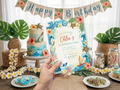 [FREE SAMPLE] Hawaiian Girl Invitation | Editable Canva Template - Instant Download