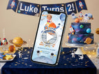 Astronaut Birthday Invitation – Editable Canva Template – Share video mp4 – Instant Download