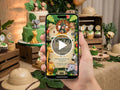 Colorful Safari Birthday Video Invitation – Editable Canva Template – Share video mp4 – Instant Download