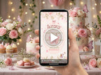 Enchanted Floral Birthday Invitation – Editable Canva Template – Share video mp4 – Instant Download