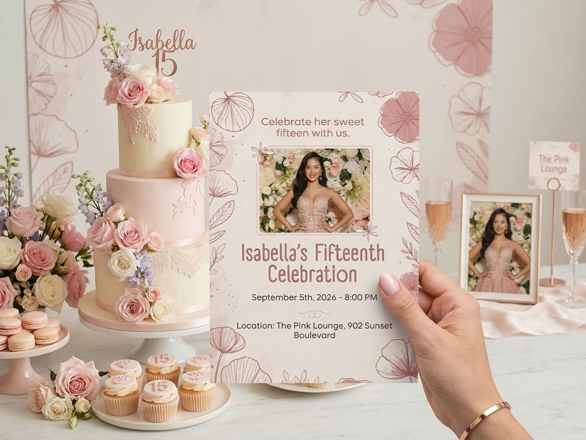 Fifteen Celebration Invite – Watercolor Plane Theme – Editable Canva Template – Share or Printable 5x7 – Instant Download