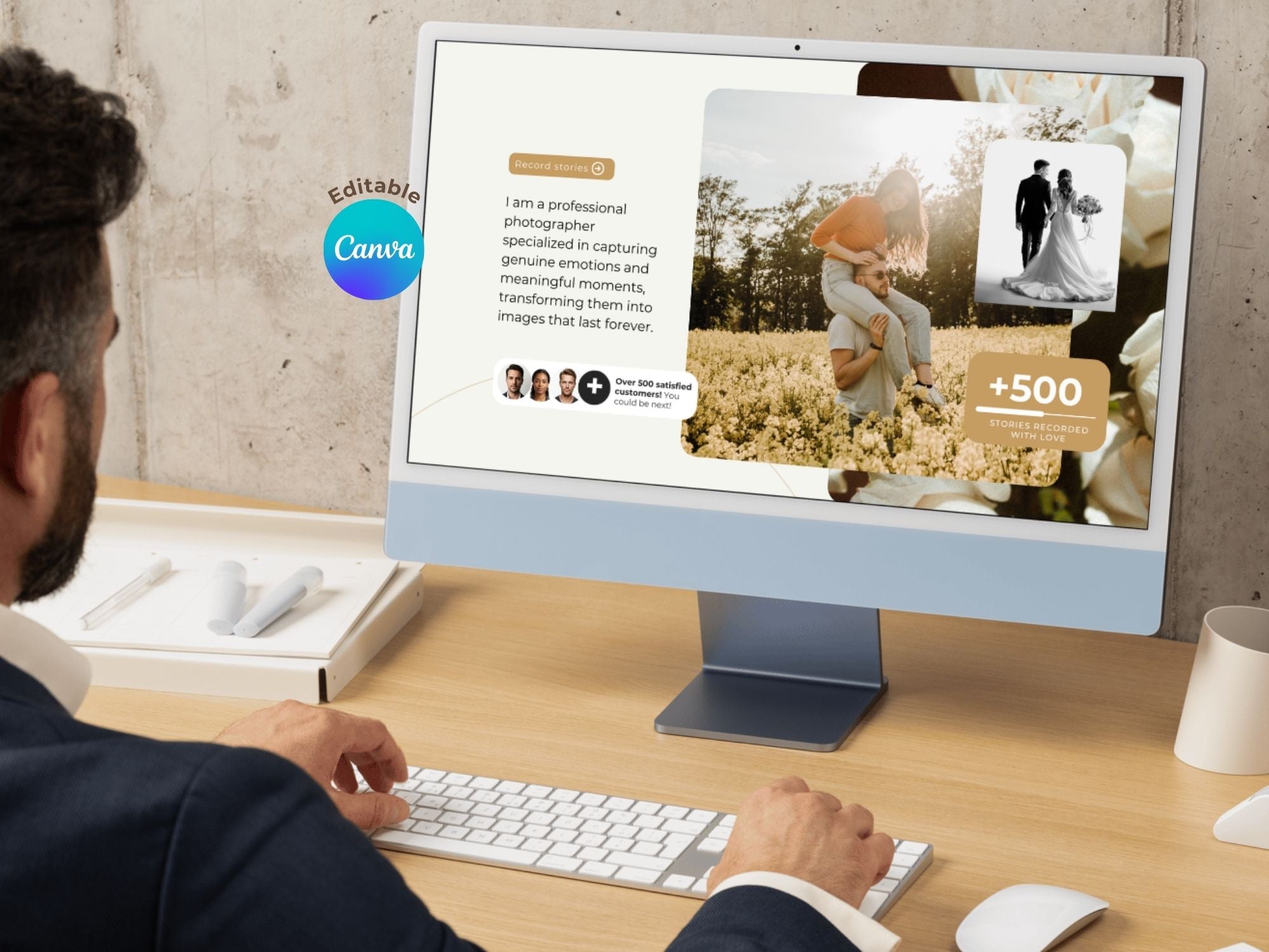 Photography Business Presentation – Editable Canva Template – Instant Download