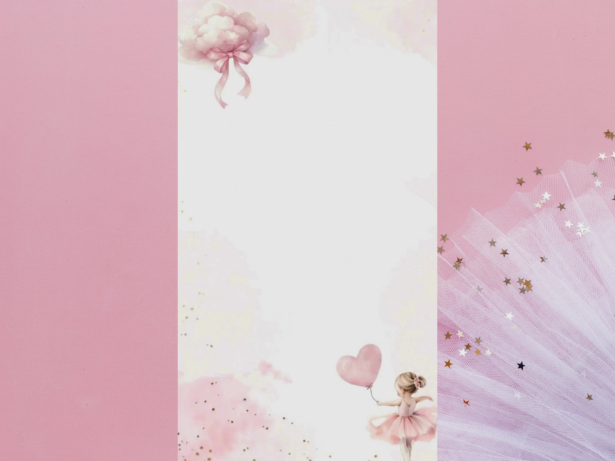 Pink Ballerina Birthday Invitation – Editable Canva Template – Share video mp4 – Instant Download